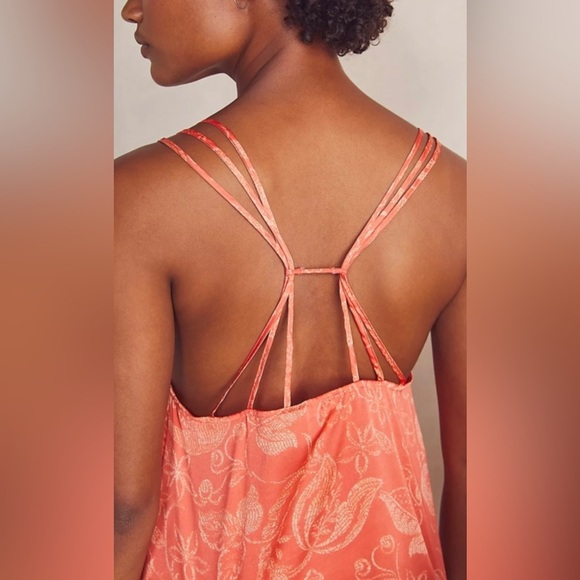 NEW FREE PEOPLE- Silky Cami Top with Lace and Thin Straps in size Small - Picture 6 of 10